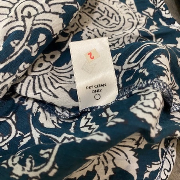 Apiece Apart Sabine Cotton Silk Floral Print Mini Dress Sz 0 - Picture 11 of 11